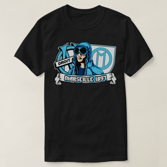 Camiseta ultras Marsella 1 (Diseño del anverso)
