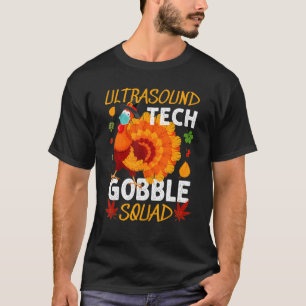 Camiseta Ultrasonido Tech Gobble Squad Turkey Thankending M