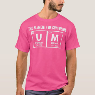 Camiseta Um Los Elementos De La Graduación De Confusión Cit
