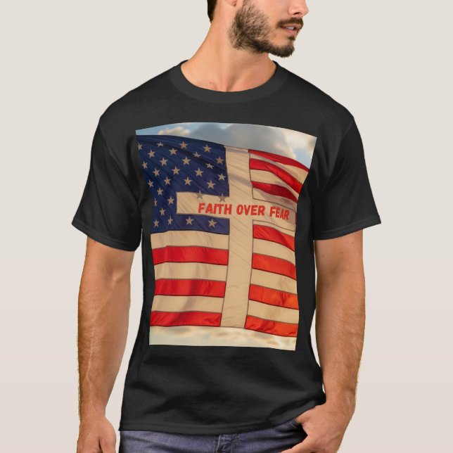 Camiseta Uma nação de fé  (Anverso)