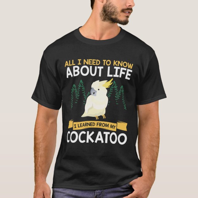 Camiseta Umbrella Cockatoo Bird Parrot Squawking Cockatiels (Anverso)