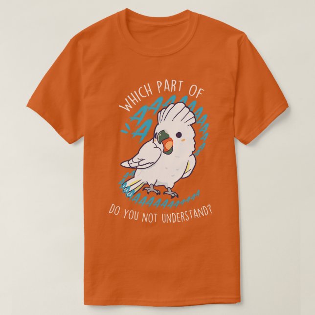 Camiseta Umbrella Cockatoo Parrot Aaaa (Diseño del anverso)