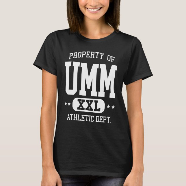 Camiseta UMM Retro Athletic Property Dept (Anverso)