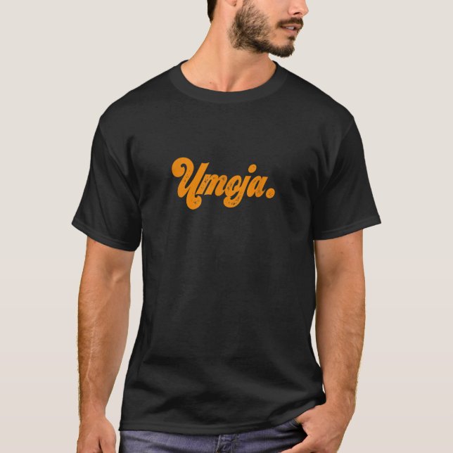 Camiseta Umoja es Unidad Nguzo Saba Feliz Kwanzaa African (Anverso)