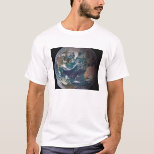 Camiseta Un a la vista de la tierra que muestra los datos