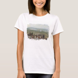 Camiseta Un acampamento militar con la milicia en caballos,