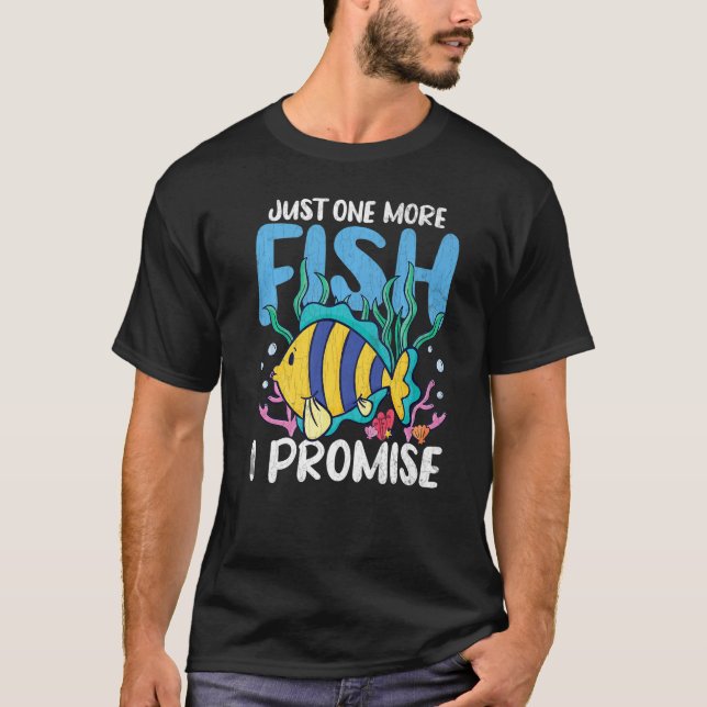 Camiseta Un acuario de pescadores de peces dorados más Aqua (Anverso)