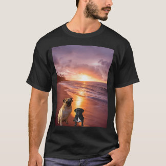 Camiseta Un adorable dúo: amigos pug y cobaya