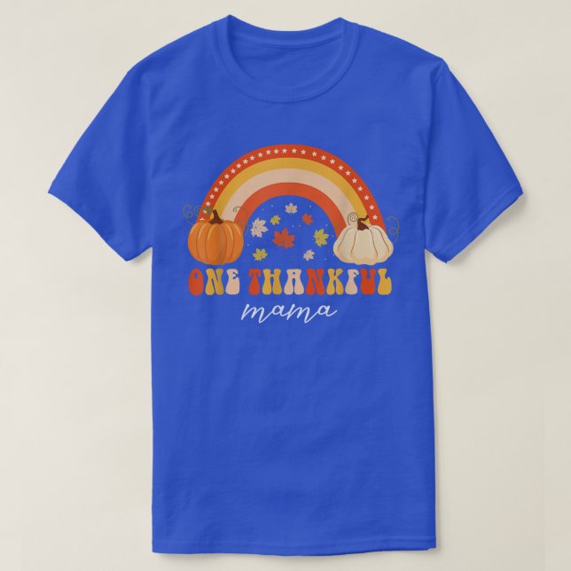 Camiseta Un Afortunado Arcoiris De Mama Pumpkin Cae En Otoñ (Diseño del anverso)