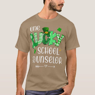 Camiseta Un afortunado consejero escolar Shamrock Teacher S