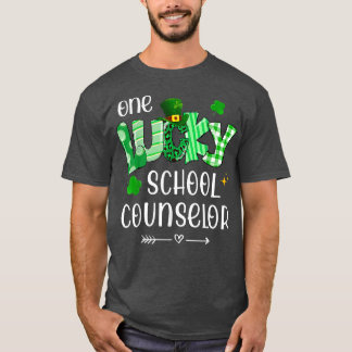 Camiseta Un afortunado consejero escolar Shamrock Teacher S
