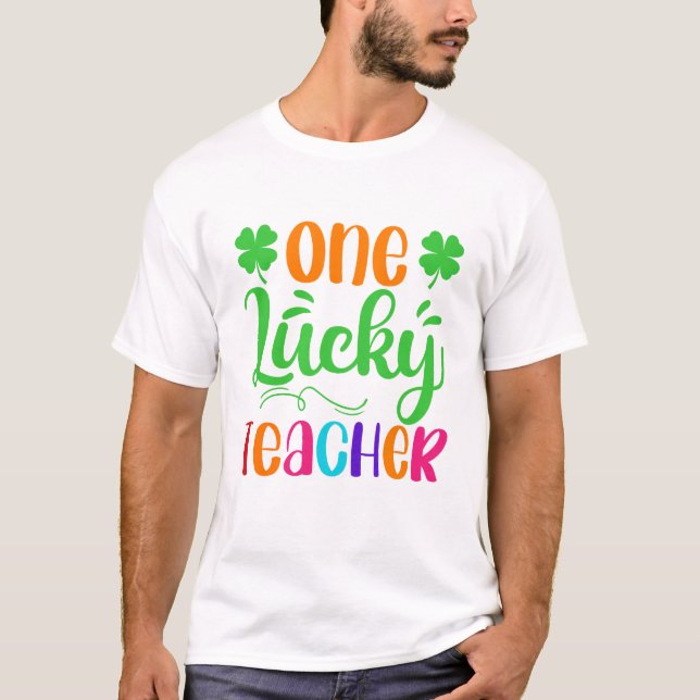 Camiseta Un afortunado día de diversión para profesores (Anverso)