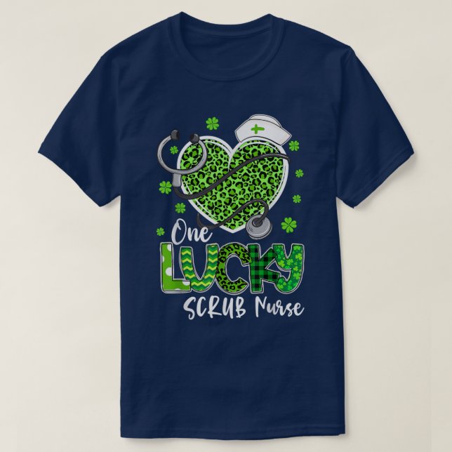 Camiseta Un afortunado estudiante de enfermería RN ICU ER S (Diseño del anverso)