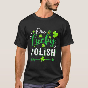 Camiseta Un afortunado Gorra polaco de Shamrock Leprechaun 