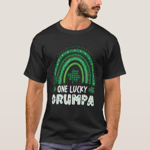 Camiseta Un afortunado Grumpa Shamrock Patrick's Day Rainbo