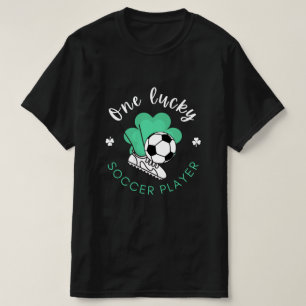 Camiseta Un afortunado jugador de fútbol gracioso St. Patri