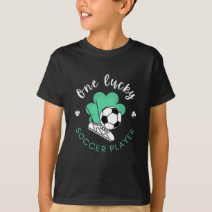 Camiseta Un afortunado jugador de fútbol gracioso St. Patri