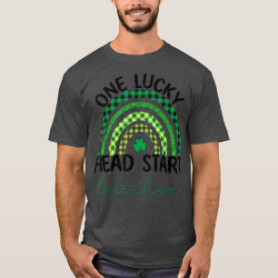 Camiseta Un afortunado maestro inicial arcoiris Patrick Day
