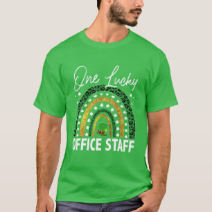 Camiseta Un Afortunado Personal De Oficina Rainbow St Patri