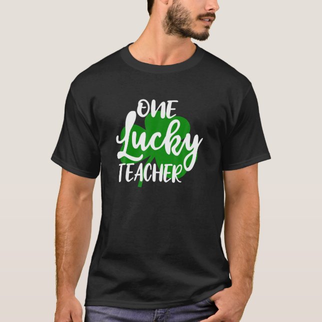 Camiseta Un Afortunado Profesor Arcoiris Funny Día De San P (Anverso)
