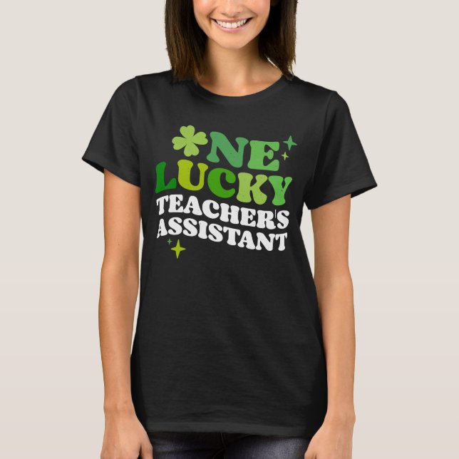 Camiseta Un afortunado profesor asistente irlandés C St Pat (Anverso)