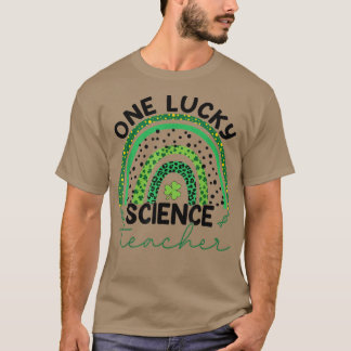 Camiseta Un afortunado profesor de ciencias leopardo arcoir