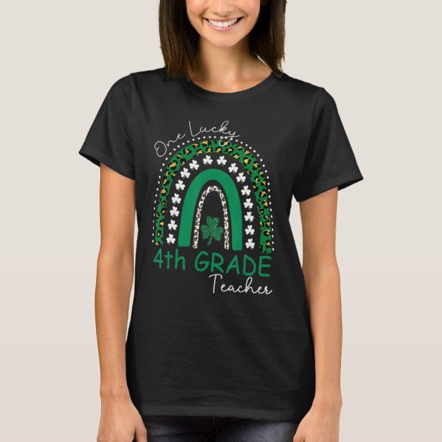 Camiseta Un afortunado profesor de cuarto grado St. Patrick