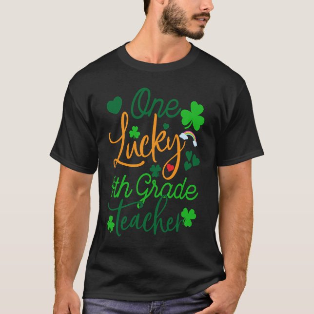 Camiseta Un afortunado profesor de cuarto grado St Patricku (Anverso)