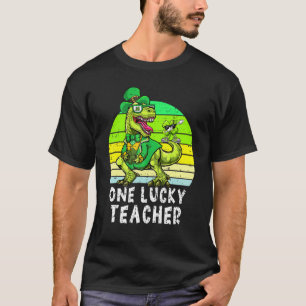 Camiseta Un afortunado profesor de Dinosaurio del Día de Sa