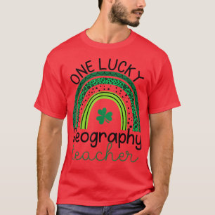 Camiseta Un afortunado profesor de geografía St Patricks Da