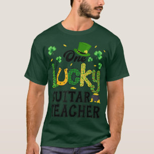 Camiseta Un afortunado profesor de guitarra en el Día de St