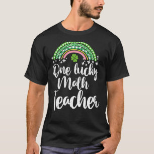 Camiseta Un afortunado profesor de matemáticas Rainbow St P