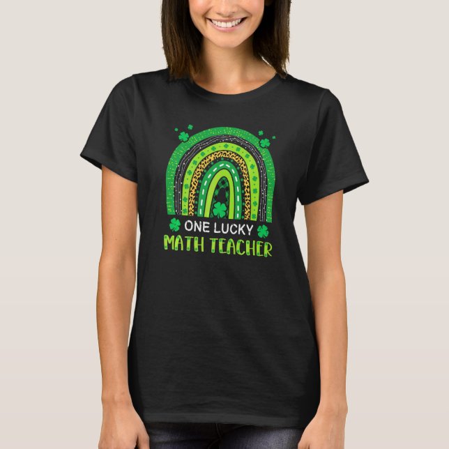 Camiseta Un afortunado profesor de matemáticas St Patrick's (Anverso)