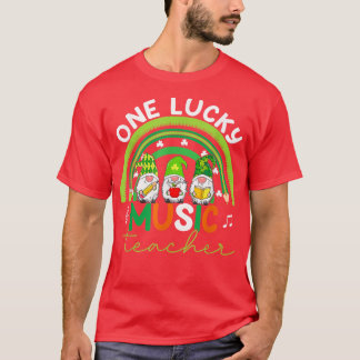 Camiseta Un afortunado profesor de música Rainbow Gnomes Sa