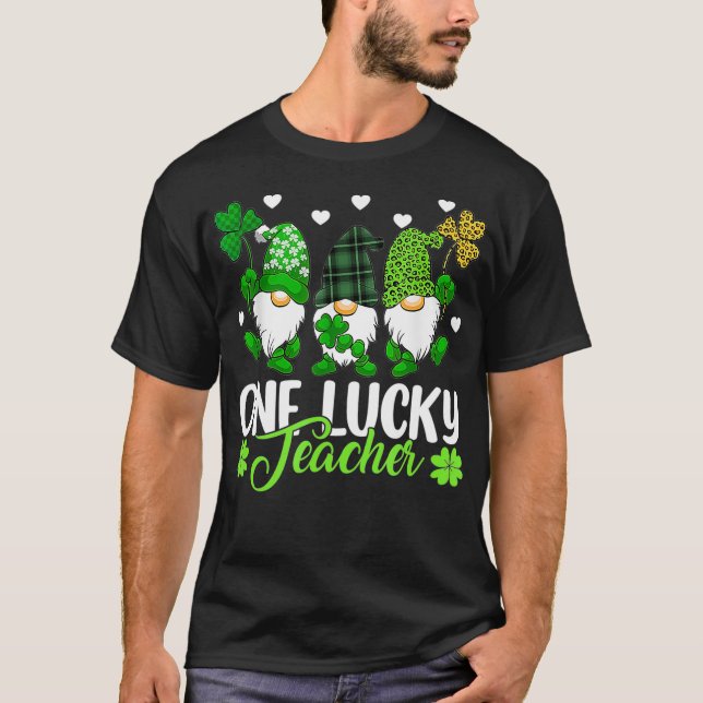 Camiseta Un afortunado profesor de nómadas St Patricks Day  (Anverso)