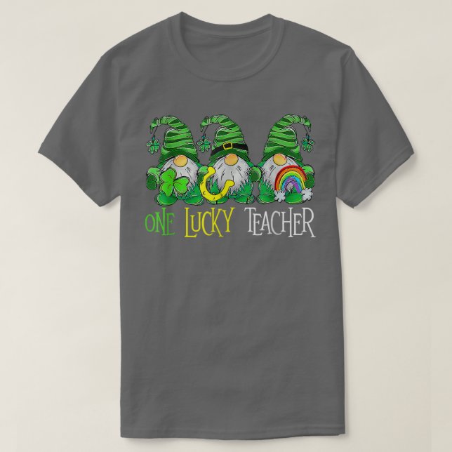 Camiseta Un afortunado profesor de nómadas St Patricks Day  (Diseño del anverso)