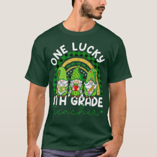 Camiseta Un afortunado profesor de octavo grado gana St Pat