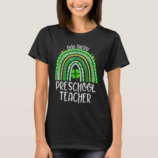 Camiseta Un afortunado profesor de preescolar Rainbow St Pa