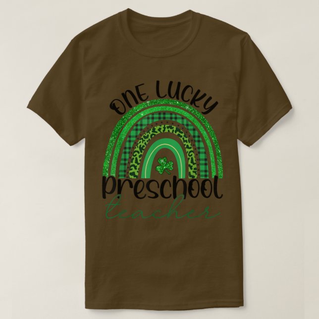 Camiseta Un afortunado profesor de preescolar St Patrick's  (Diseño del anverso)
