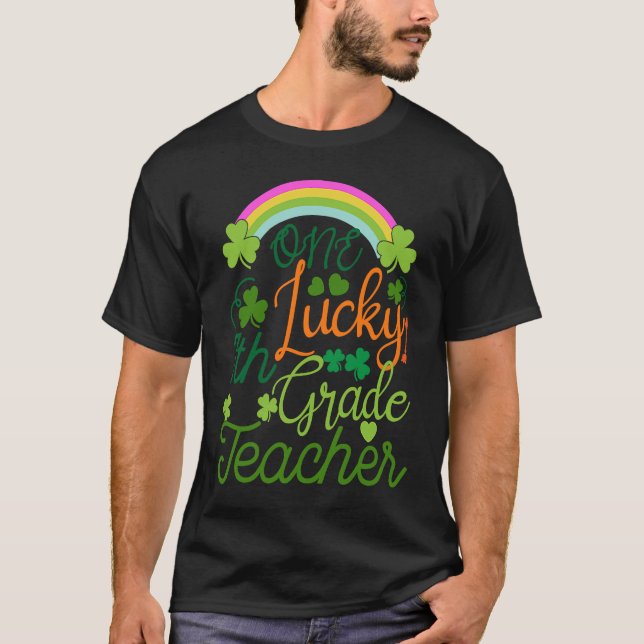 Camiseta Un afortunado profesor de séptimo grado St Patrick (Anverso)