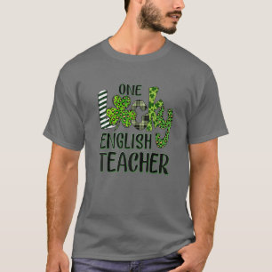 Camiseta Un afortunado profesor de Shamrock inglés St Patri