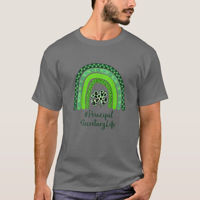 Camiseta Un afortunado profesor de St Patrick's Day Princip (Anverso)
