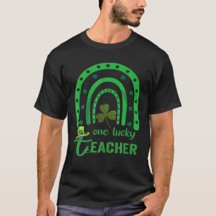 Camiseta Un Afortunado Profesor De St Patrick'S Day Rainbow