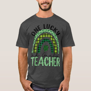 Camiseta Un afortunado profesor de tercer grado Leopard Rai