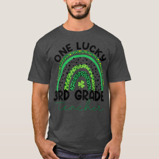 Camiseta Un afortunado profesor de tercer grado Leopard Rai
