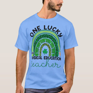 Camiseta Un afortunado profesor del PE, leopardo R del día 