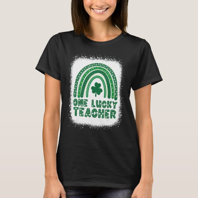 Camiseta Un afortunado profesor gracioso St. Patrick's Day  (Anverso)
