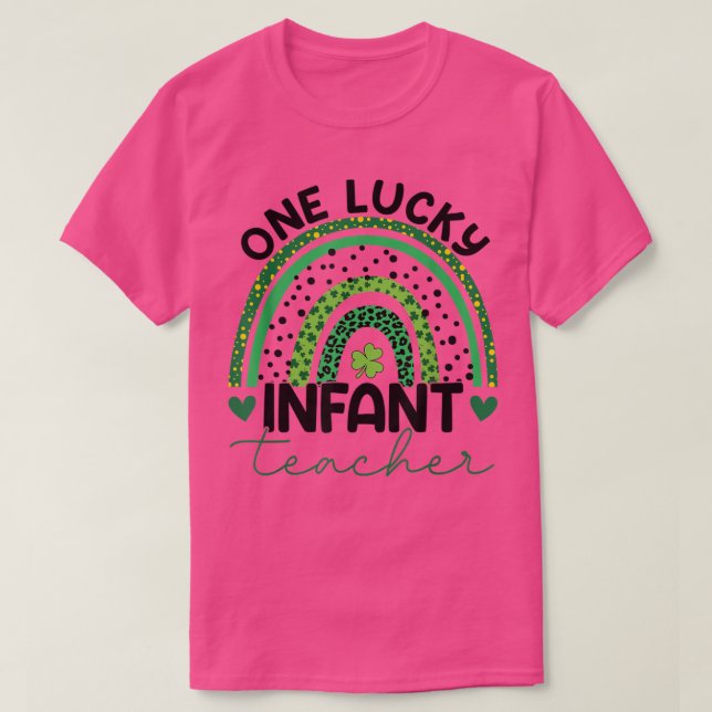 Camiseta Un afortunado profesor leopardo infantil leopardo  (Diseño del anverso)