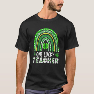 Camiseta Un afortunado profesor Montessori Rainbow St Patri