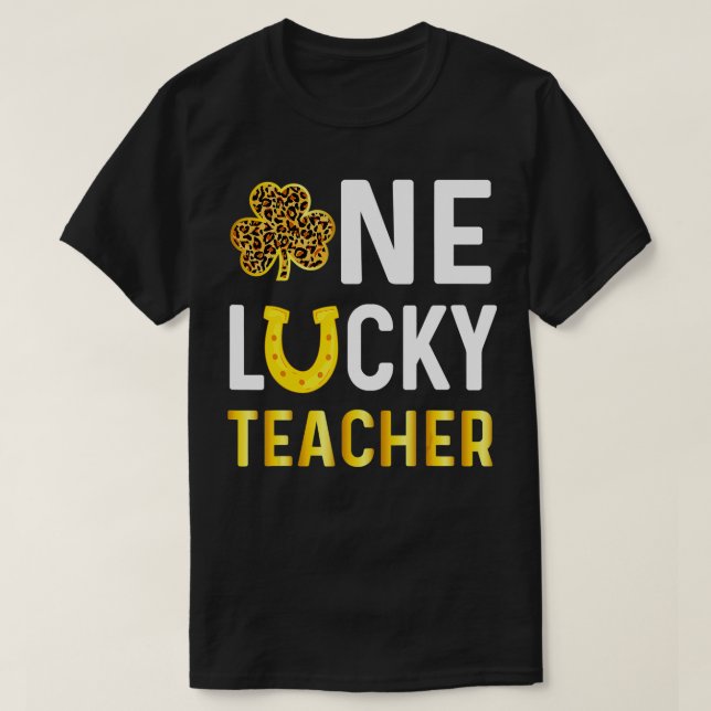 Camiseta Un afortunado profesor obsequia el Día de San Patr (Diseño del anverso)